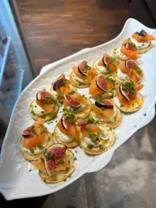 Italienische Fisch-Häppchen als Aperitivo im Restaurant Zucchero Lauf